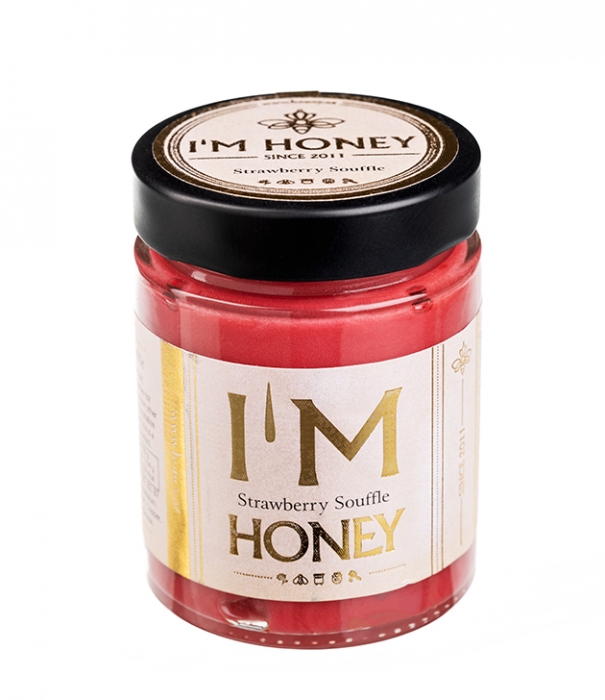 Мёд суфле с клубникой